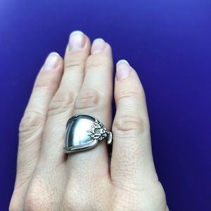 Silver Spoon ring size 6